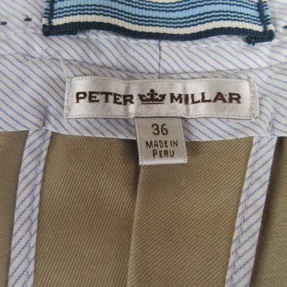 Peter Millar Straight Leg Chino Size 36 Flat Front Khakis - Picture 7 of 13